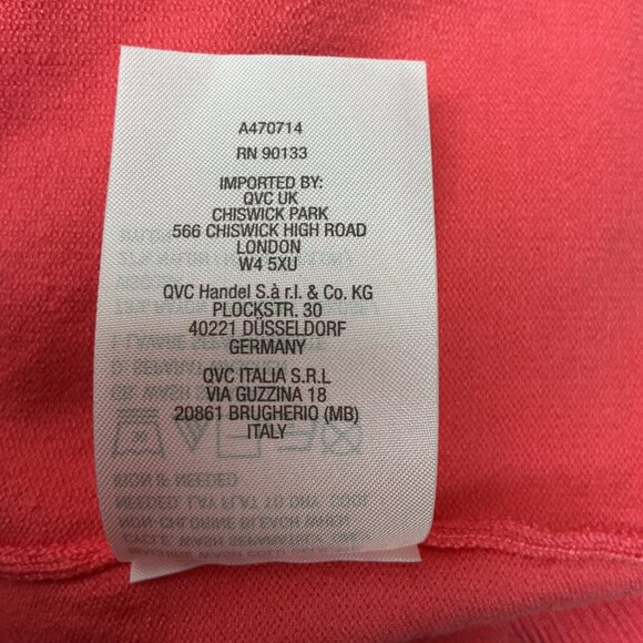 Long Cardigan with Pockets Belle by Kim Gravel Feather Knit $64 QVC -CORAL - Picture 10 of 13